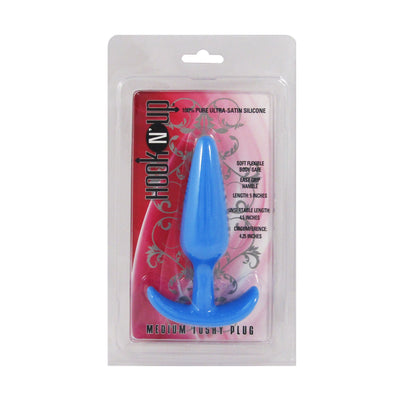 Hook N' Up Medium Anal Plug - Blue