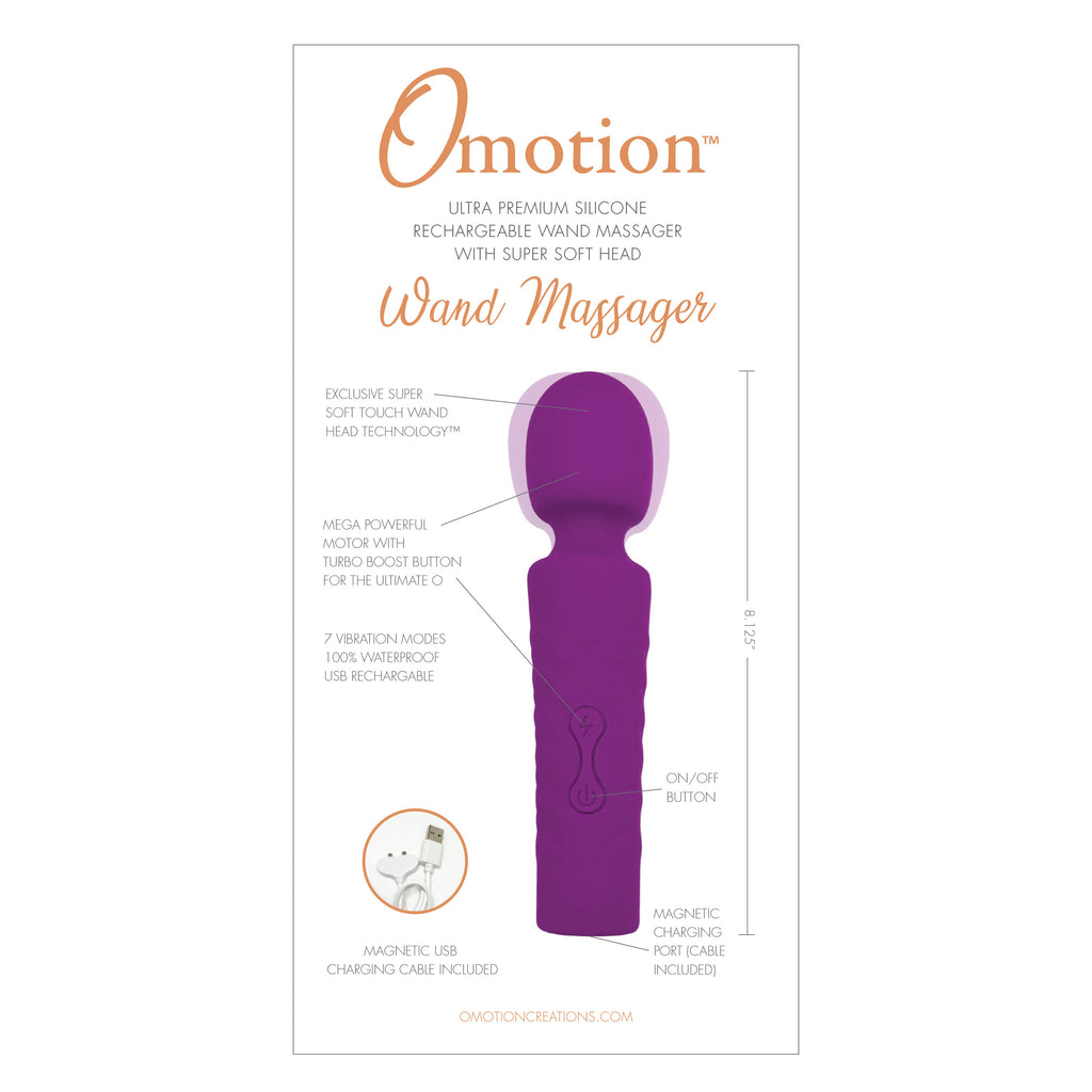 Omotion Wand Massager - Purple