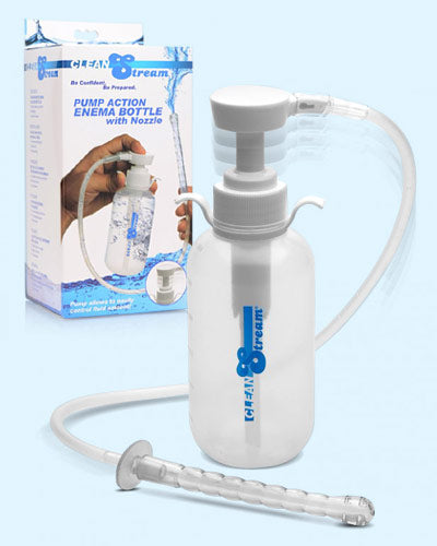 CleanStream Pump Action Enema Bottle with Nozzle