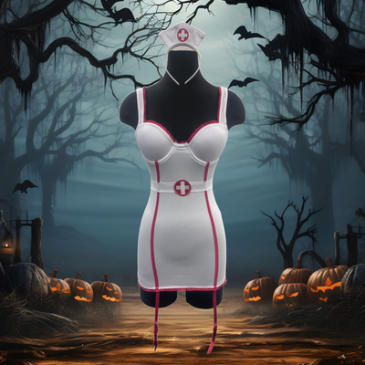 Sexy Nurse Halloween Babydoll Costume