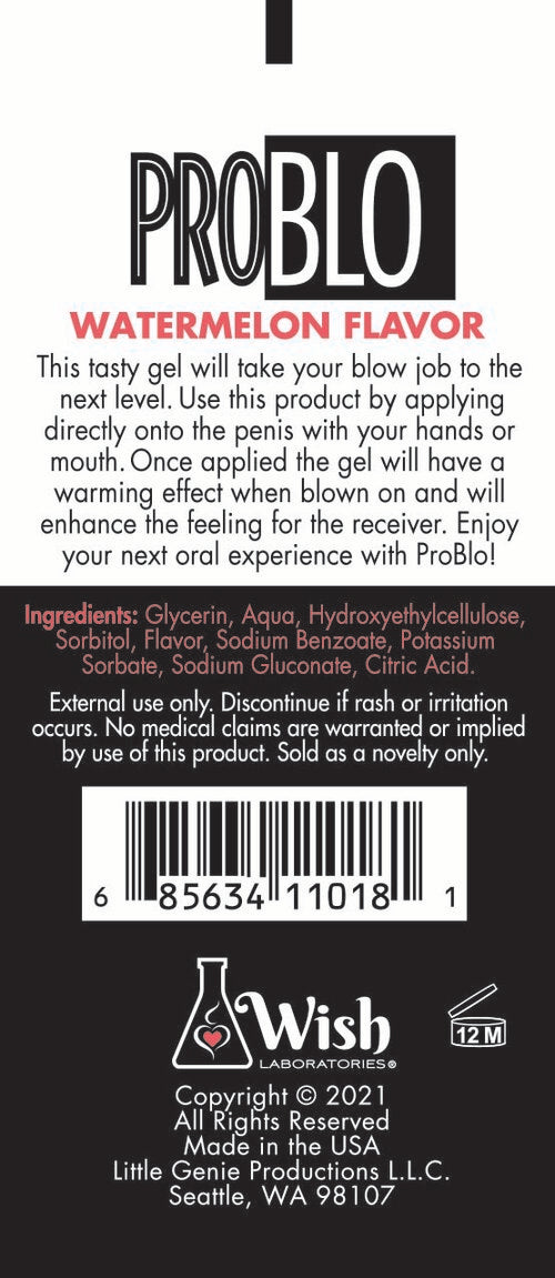 ProBlo Oral Pleasure Gel - Watermelon