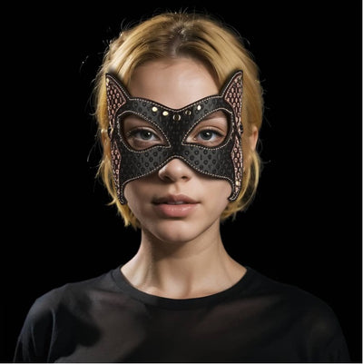 Rebellion Reign Cat Mask in Vegan Leather