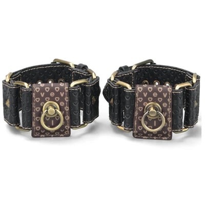 Rebellion Reign Ankle Cuffs in Vegan Leather