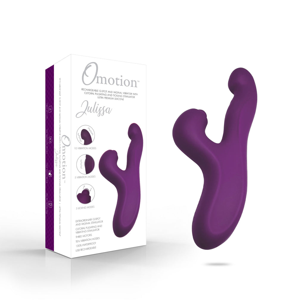 Omotion Julissa Thumper Rabbit Personal Massager Vibrator - Purple