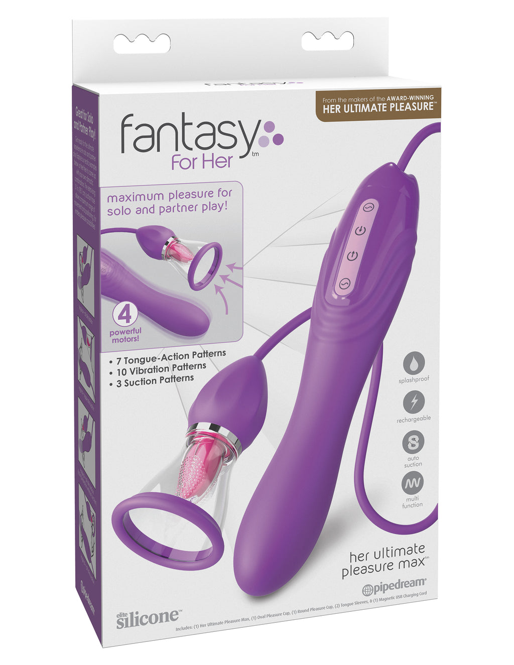 Her Ultimate Pleasure Max Suction Vibrator by Fantasy For Her