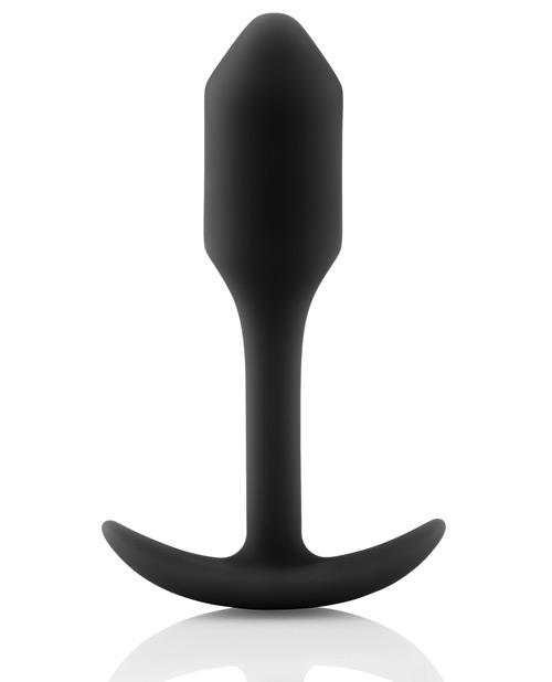 B-Vibe Snug Plug 1 Weighted - Black