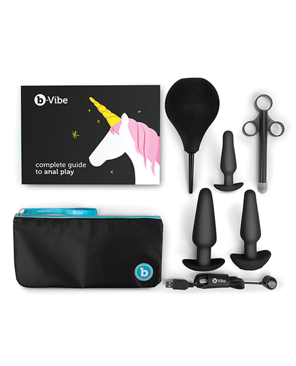 b-Vibe Anal Training & Education Set - Black