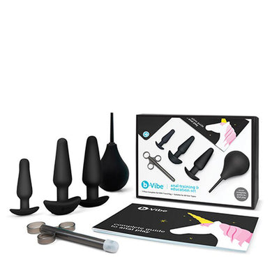 b-Vibe Anal Training & Education Set - Black