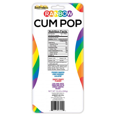 Cum Cock Hard Candy Pop - Rainbow Fruity Flavor